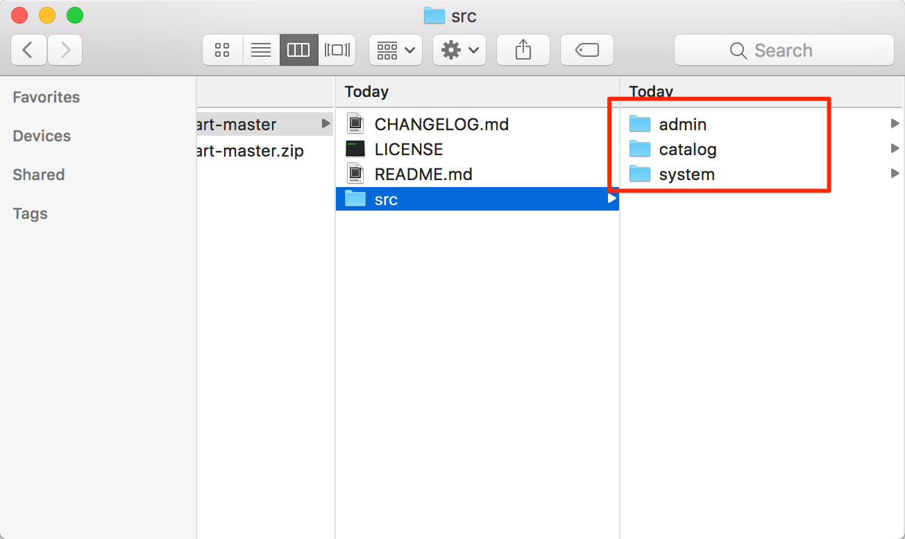 Folder structure for merging files
