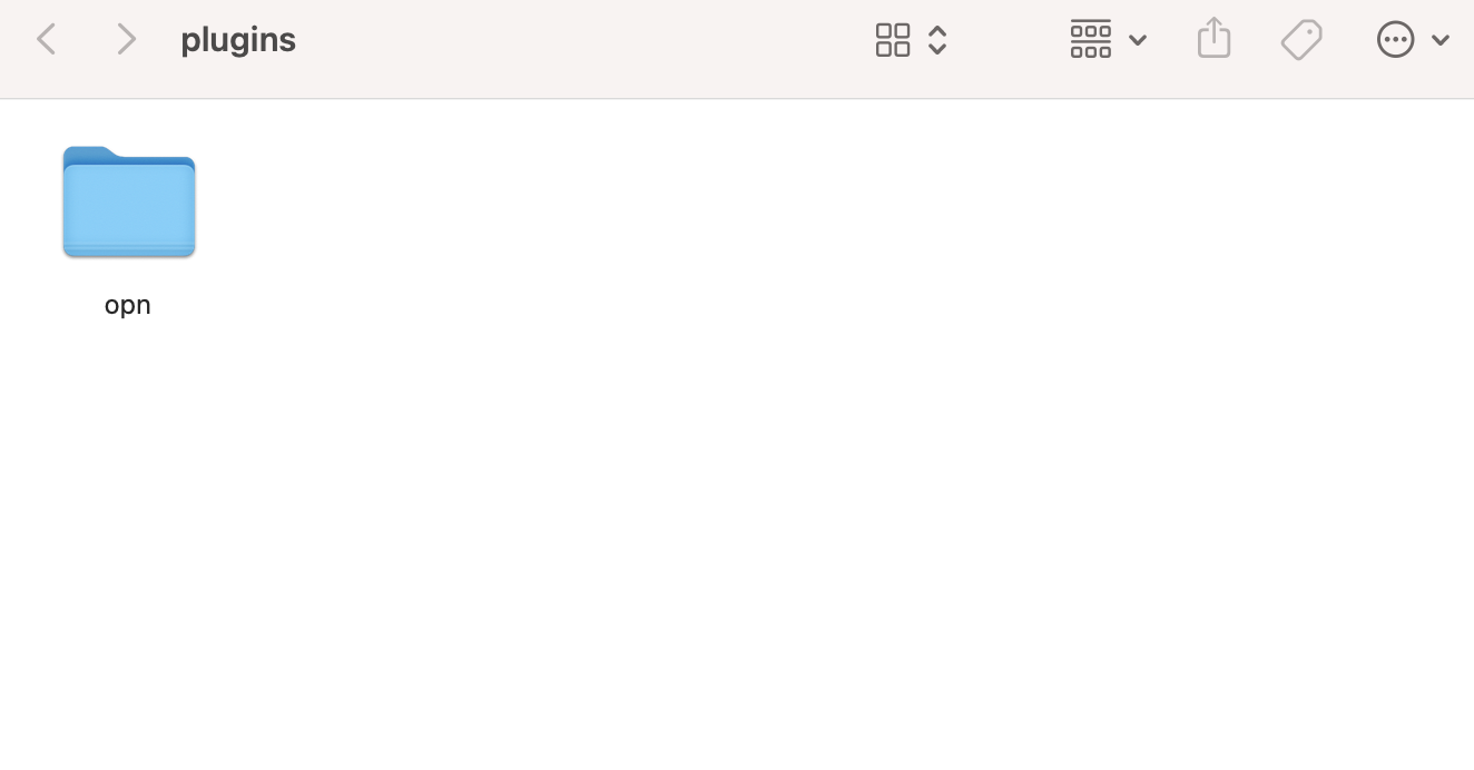 抽出されたフォルダを Omise に名前変更