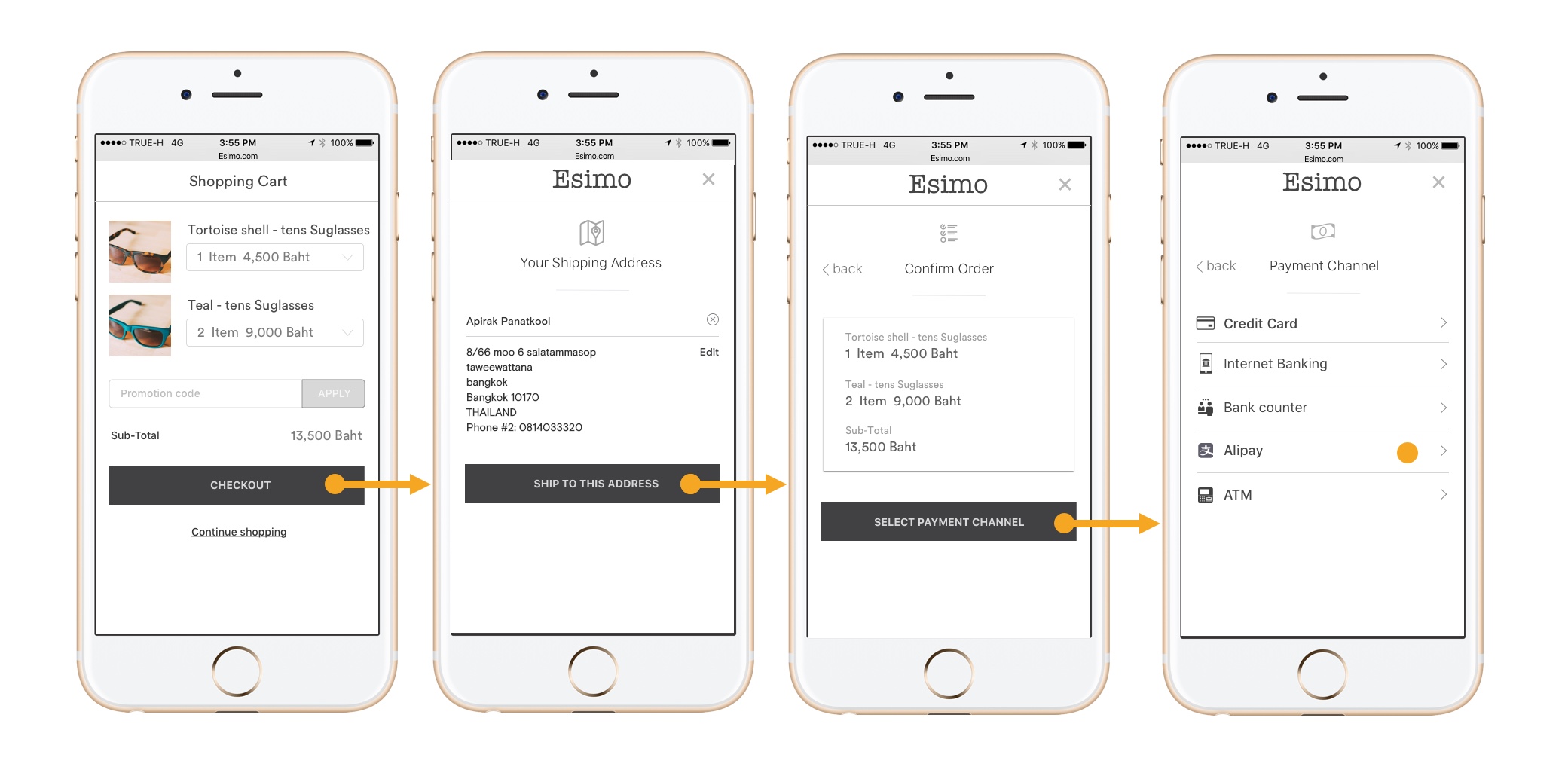 Alipay Payment Flow Step 1